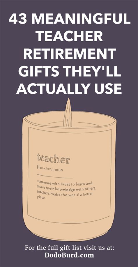 what is a good retirement gift for a teacher